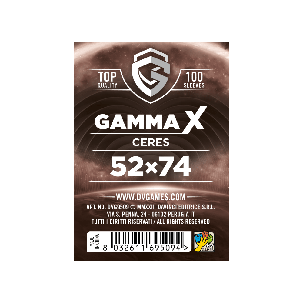 gamma x Ceres bustine giochi da tavolo. - copertina