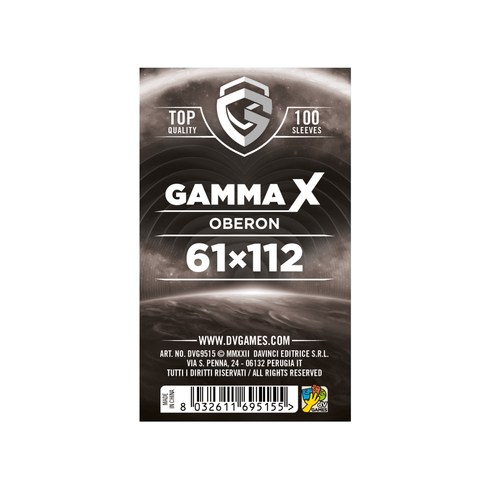 gamma x oberon bustine protettive giochi da tavolo. - copertina