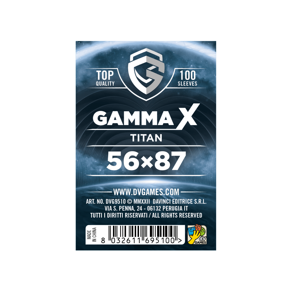 gamma x titan bustine protettive giochi da tavolo. - copertina
