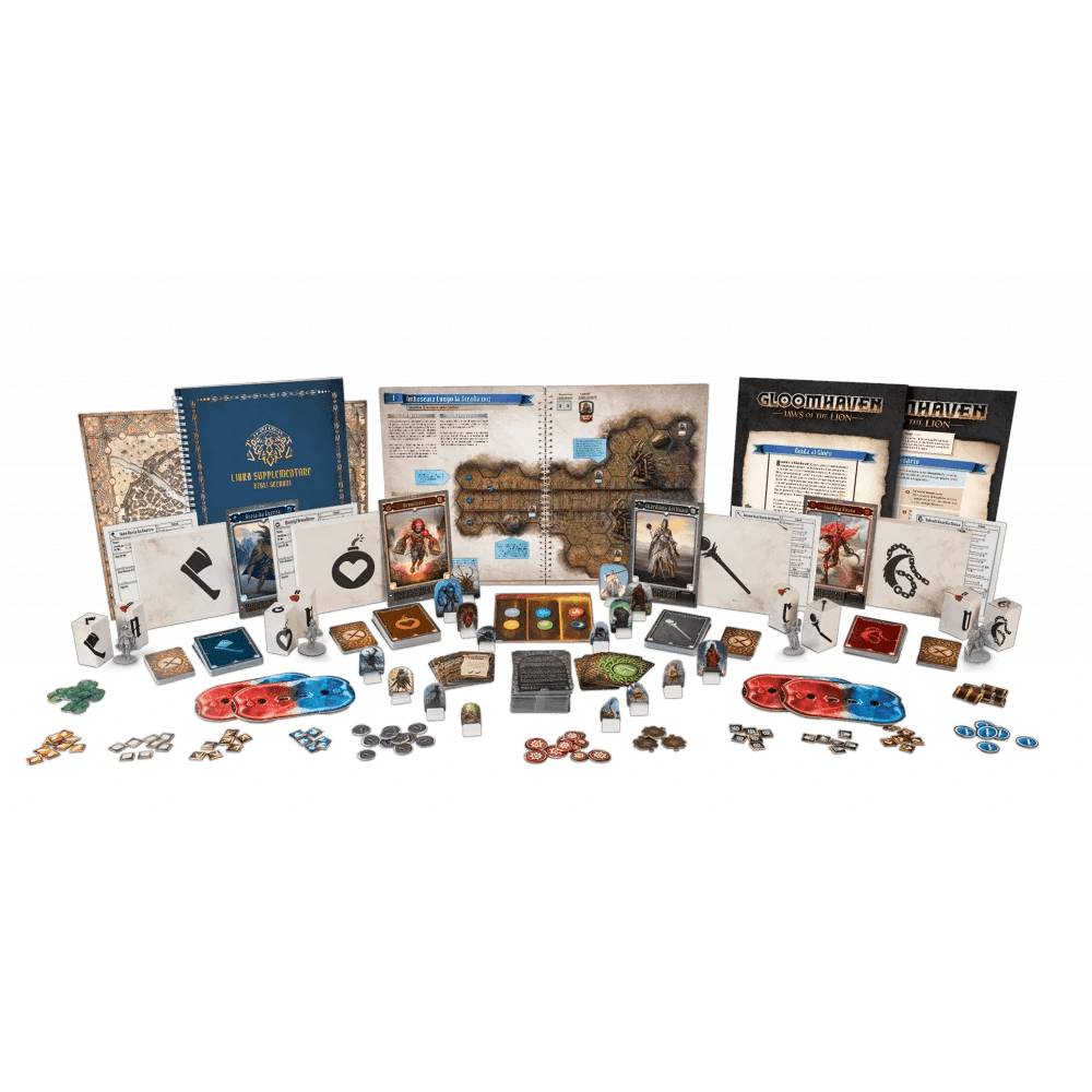 gloomhaven jaws of the lion gioco da tavolo - componenti1