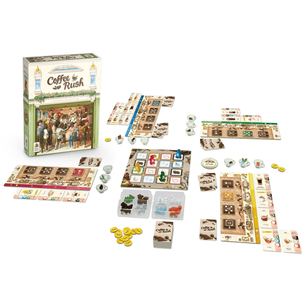 coffee rush gioco da tavolo - componenti1