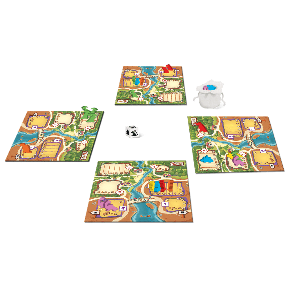 draftosaurus gioco da tavolo - componenti