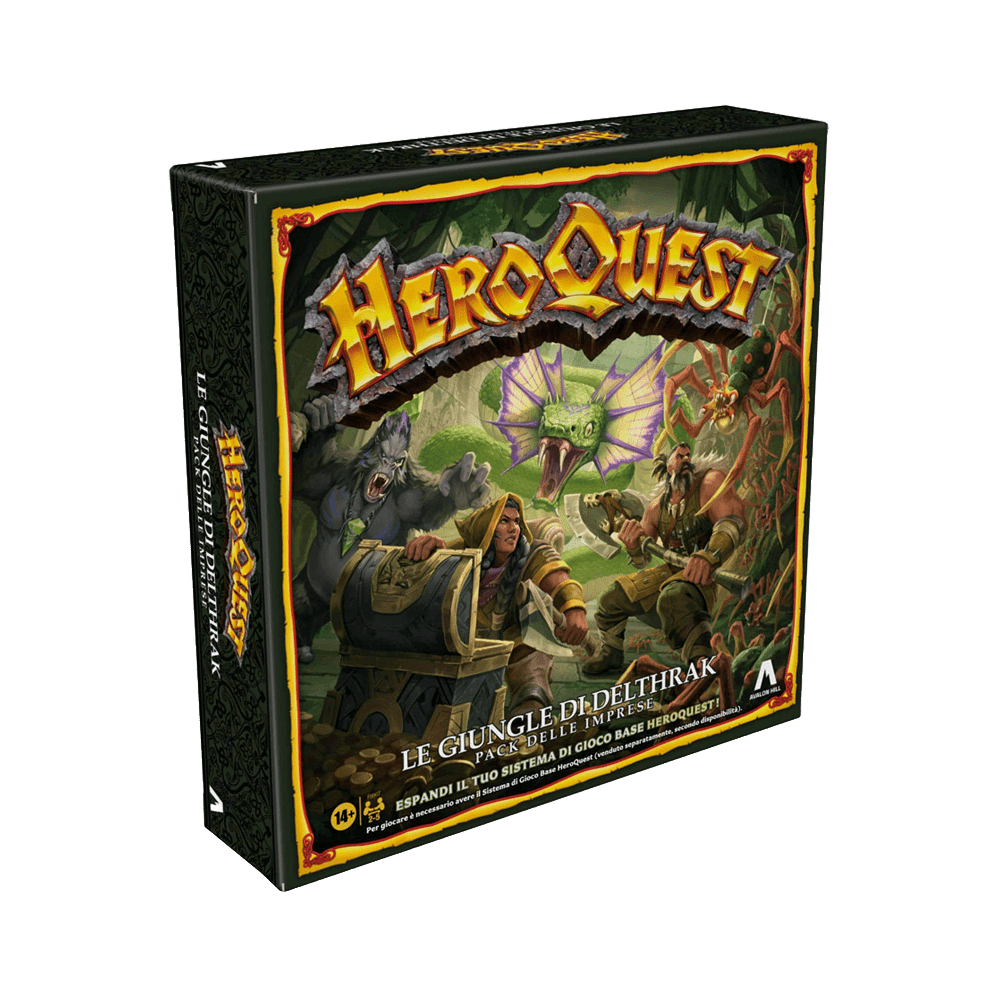 heroquest le giungle di delthrak gioco da tavolo - copertina