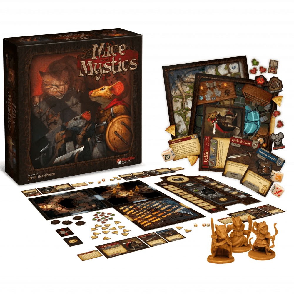 mice & mystics gioco da tavolo - componenti