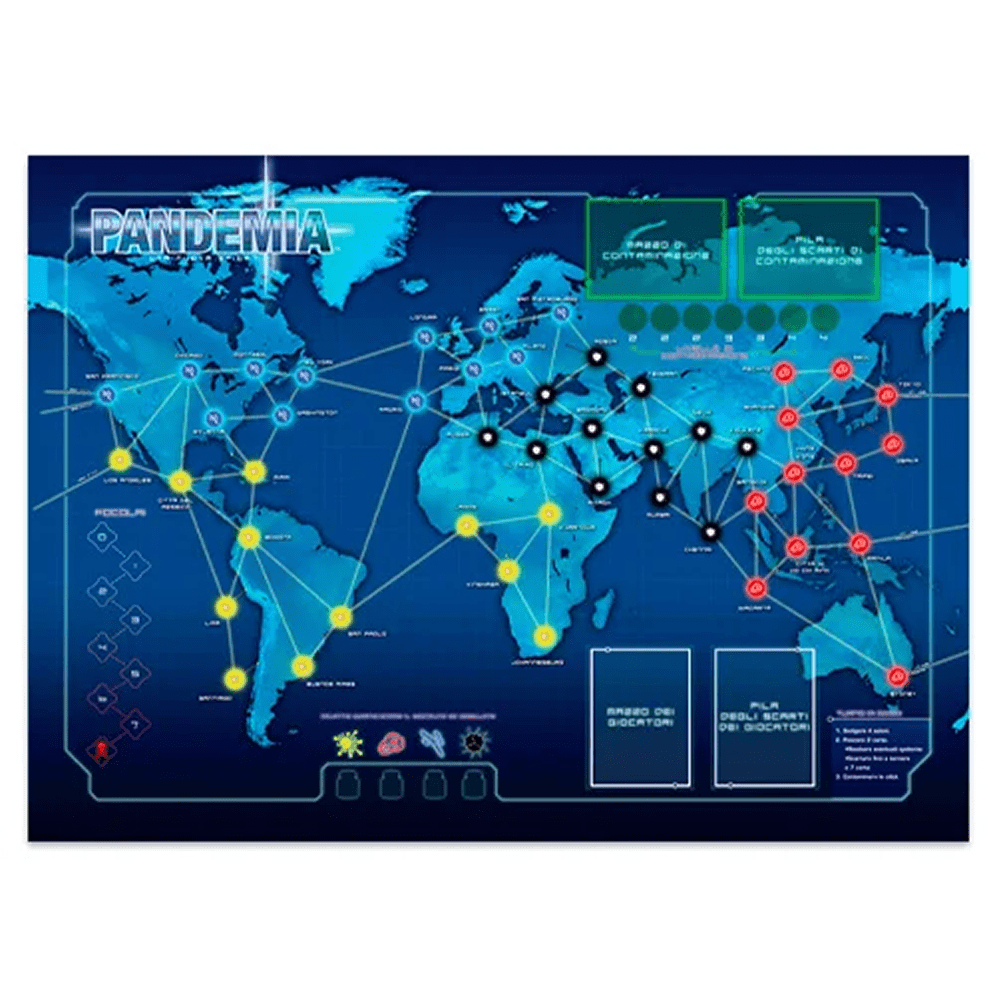 pandemic gioco da tavolo - componenti