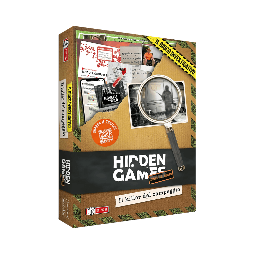 hidden games il killer del campeggio gioco da tavolo - copertina