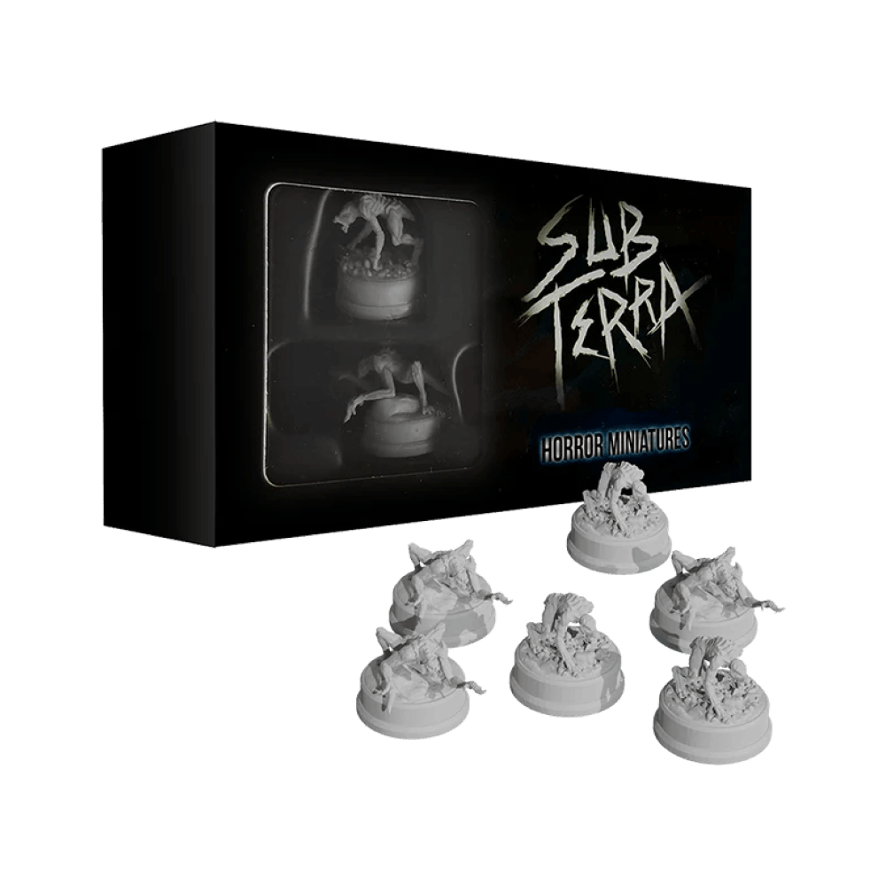 sub terra horror miniatures componenti gioco da tavolo - copertina