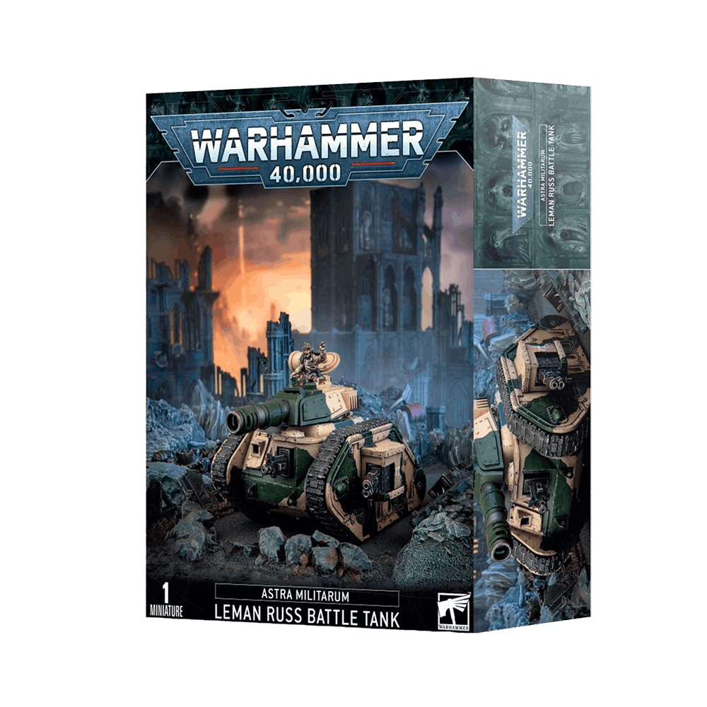 astra militarum corazzato da battaglia leman russ miniature warhammer - copertina