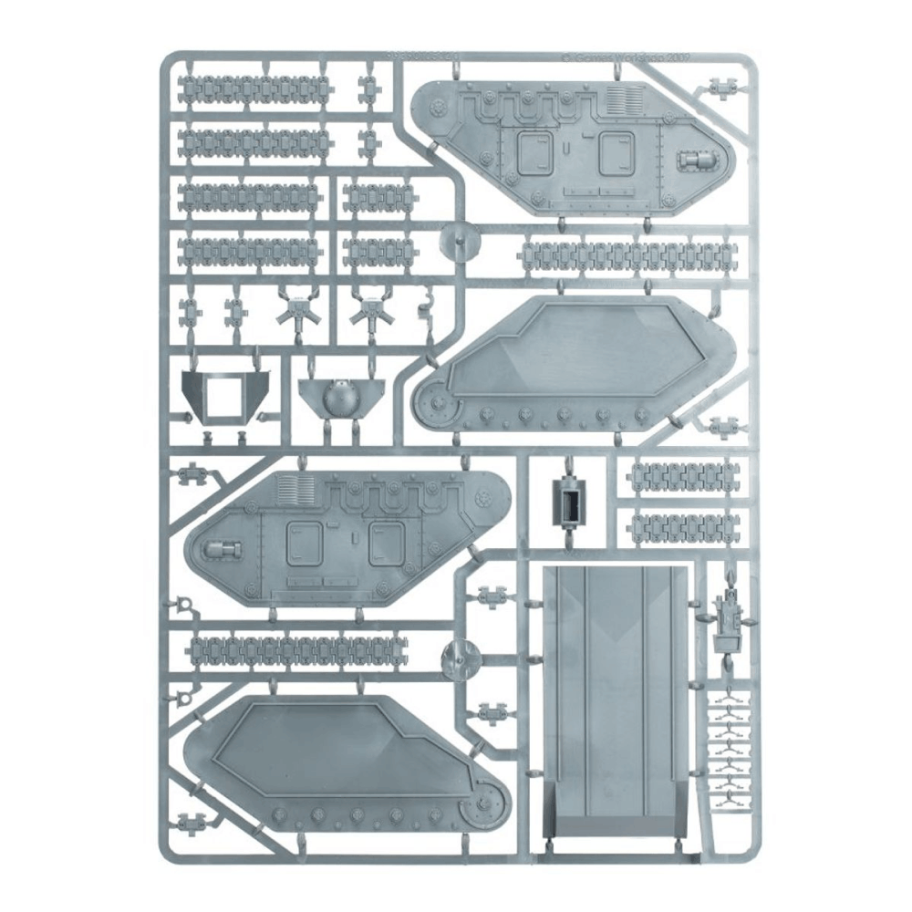 astra militarum corazzato da battaglia leman russ miniature warhammer - componenti6