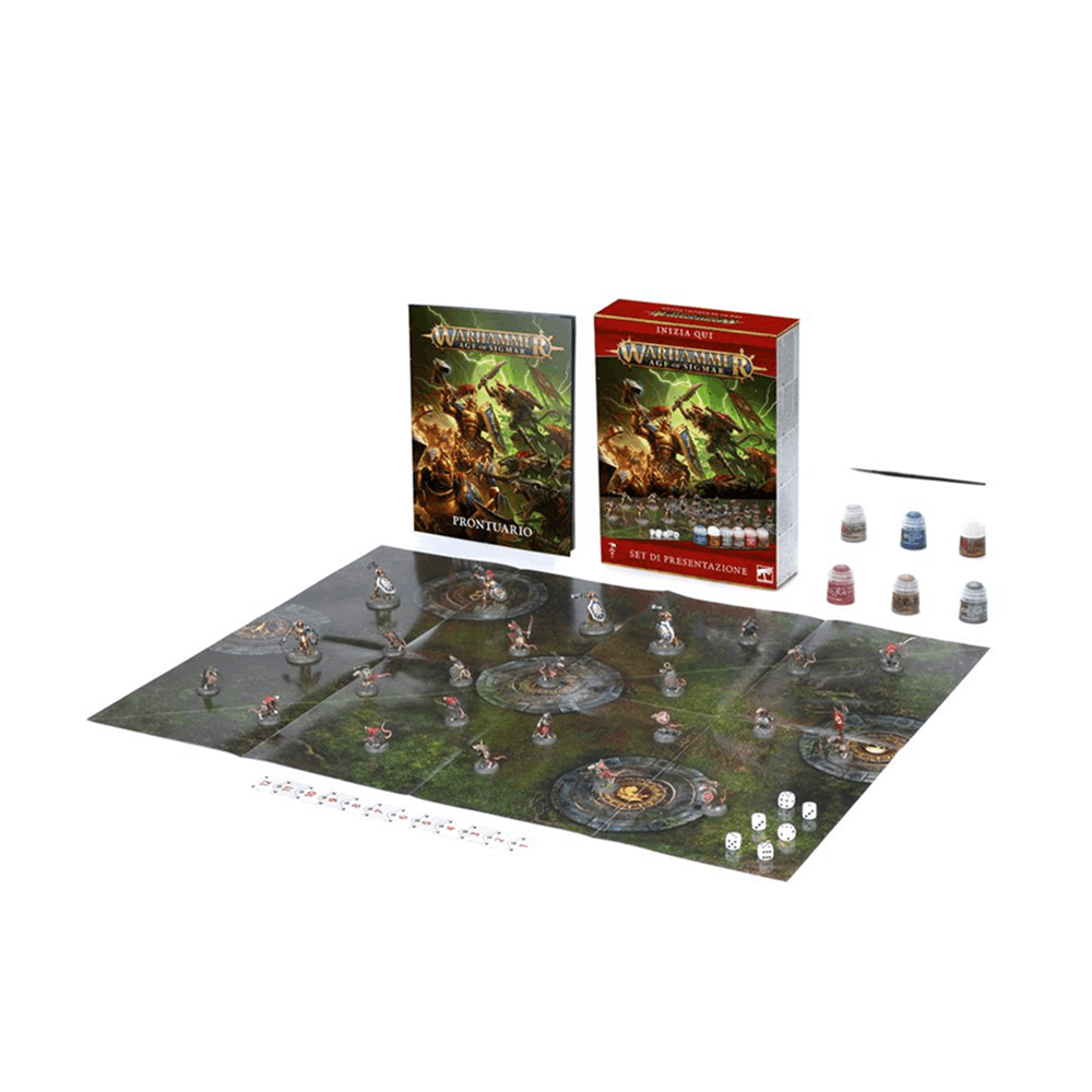 set di presentazione age of sigmar set base Warhammer - copertina