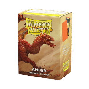 dragonshield matte sleeeves amber sleeves - copertina